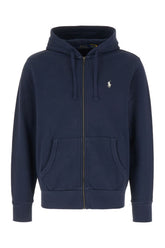 Navy blue cotton blend sweatshirt -  | Wise