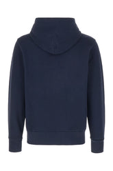 Navy blue cotton blend sweatshirt -  | Wise