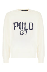 Ivory cotton blend sweatshirt -  | Wise