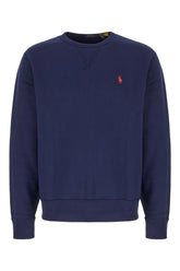 Navy blue cotton blend sweatshirt -  | Wise
