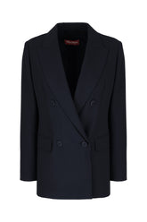 Midnight blue wool blazer -  | Wise