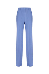 Cerulean blue wool pants -  | Wise