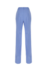 Cerulean blue wool pants -  | Wise