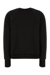 Black cotton blend sweatshirt -  | Wise