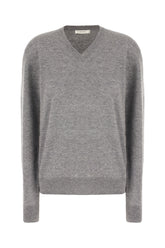 Melange grey cashmere sweater -  | Wise