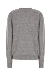 Melange grey cashmere sweater -  | Wise