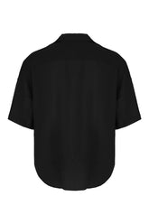 Camicia in viscosa nera -  | Wise