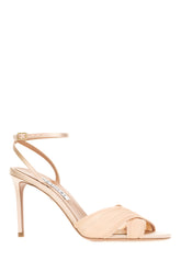 Scarpe con tacco in raso rosa carne -  | Wise