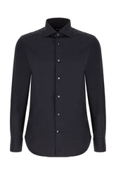 Camicia in cotone stretch blu notte -  | Wise