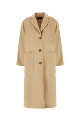 Beige wool blend coat -  | Wise