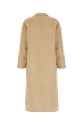 Beige wool blend coat -  | Wise