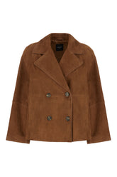 Giacca in pelle scamosciata marrone -  | Wise