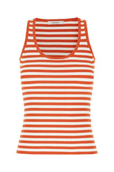 Two-tone viscose blend tank top -  | Wise