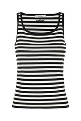 Two-tone viscose blend tank top -  | Wise