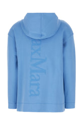 Light blue stretch cotton blend sweatshirt -  | Wise