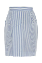 Printed stretch cotton blend skirt -  | Wise
