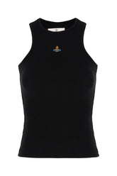 Black stretch cotton top -  | Wise