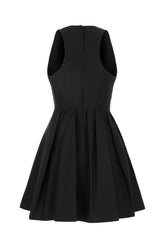 Black cotton mini dress -  | Wise