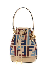 Borsa a secchiello Mon Tresor mini in tessuto ricamato -  | Wise