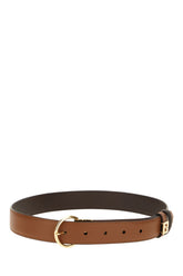 Brown leather reversible belt -  | Wise