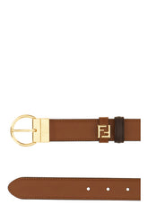 Brown leather reversible belt -  | Wise