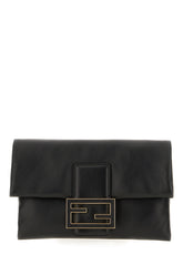 Busta Mamma Baguette in pelle nera -  | Wise
