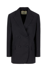 Giacca in misto lana ricamata -  | Wise