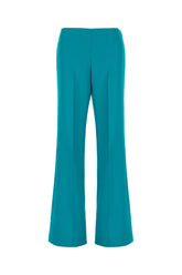 Turquoise wool pants -  | Wise