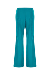 Turquoise wool pants -  | Wise