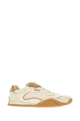 Cappuccino leather and suede Wave Pulse sneakers -  | Wise