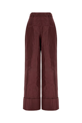 Burgundy taffeta pants -  | Wise