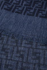 Embroidered cotton blend scarf -  | Wise