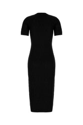 Black cotton blend dress -  | Wise