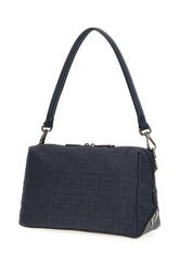 Midnight blue canvas Lui Medium shoulder bag -  | Wise