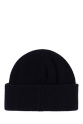 Midnight blue wool blend beanie hat -  | Wise