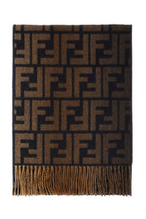 Embroidered wool blend scarf -  | Wise