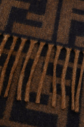 Embroidered wool blend scarf -  | Wise