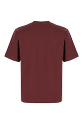 Burgundy cotton oversize t-shirt -  | Wise