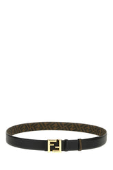 Black leather reversible belt -  | Wise