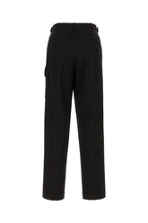 Black stretch cotton pants -  | Wise