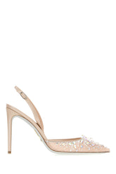 Embellished lace Cinderella pumps -  | Wise