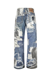 Printed denim jeans -  | Wise