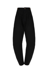 Pantalone in cotone stretch nero -  | Wise