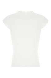 White stretch cotton t-shirt -  | Wise
