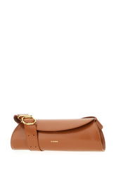 Cognac leather small Cannolo shoulder bag -  | Wise