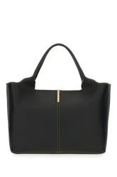 Black leather shopping bag -  | Wise