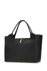 Black leather shopping bag -  | Wise