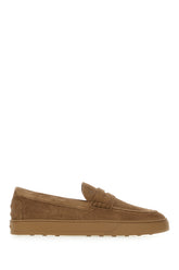 Camel suede Cassetta loafers -  | Wise