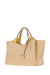 Cappuccino leather mini handbag -  | Wise