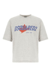 T-shirt in cotone grigio melangé -  | Wise